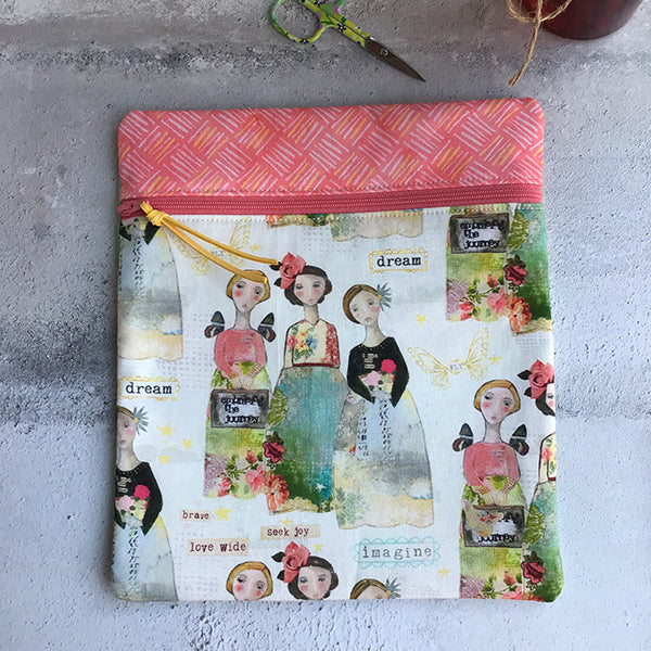 Angel Trio Small Cross Stitch Bag