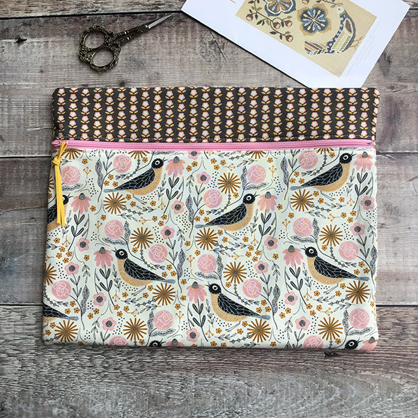 Birdsong Cross Stitch Bag