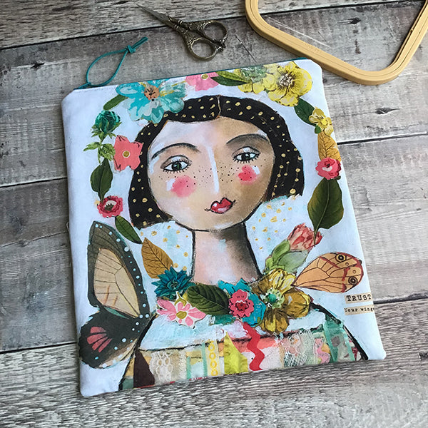 Butterfly Angel Cross Stitch Bag