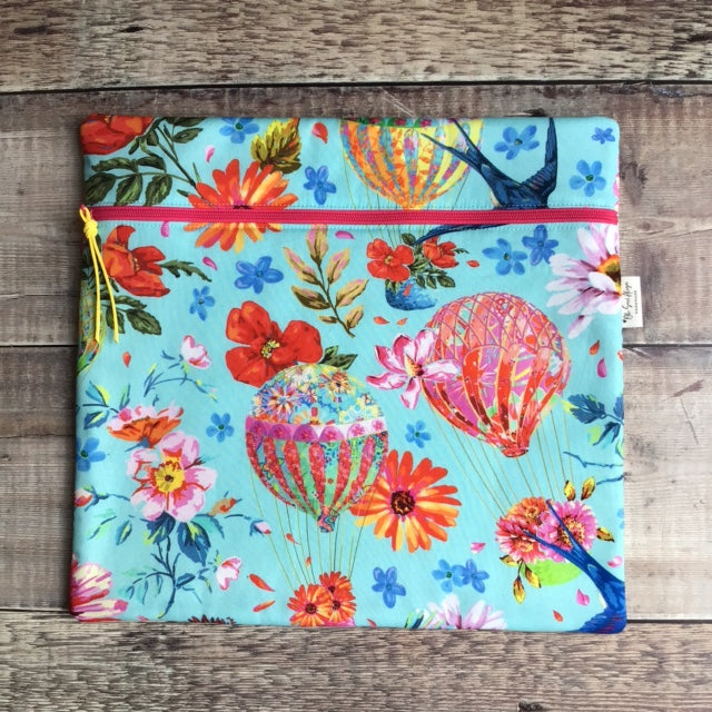 Up Up & Away in Blue Medium Fabric Bag