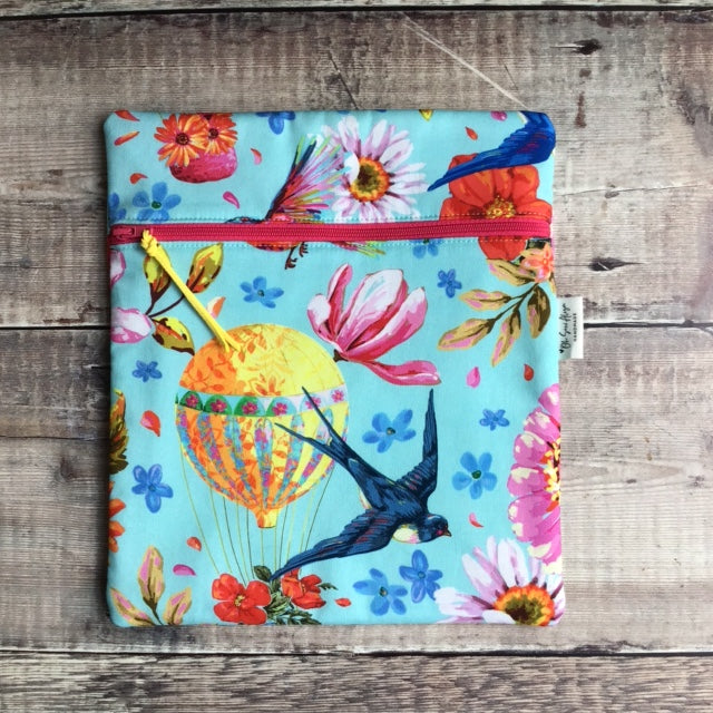 Up Up & Away in Blue Small Fabric Bag