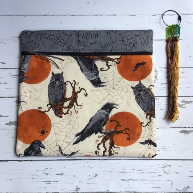 Owl & Raven Cross Stitch Bag
