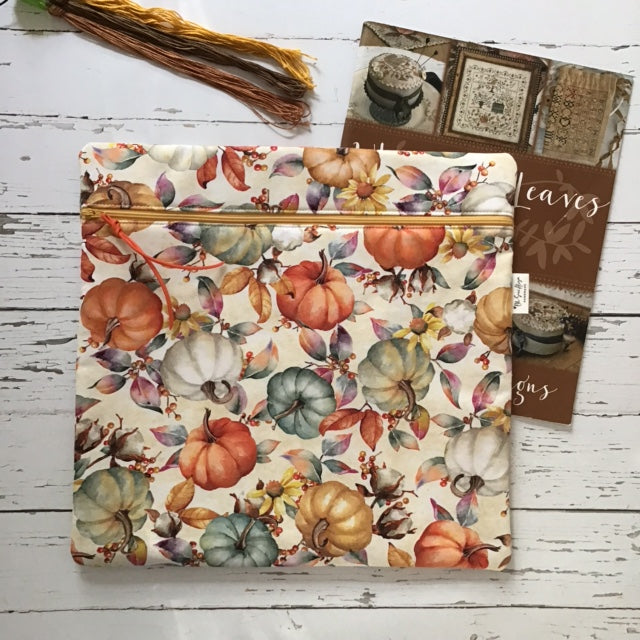 Pumpkins Medium Cross Stitch Bag