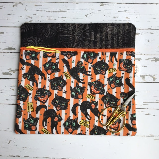 Black Cats Medium Cross Stitch Bag