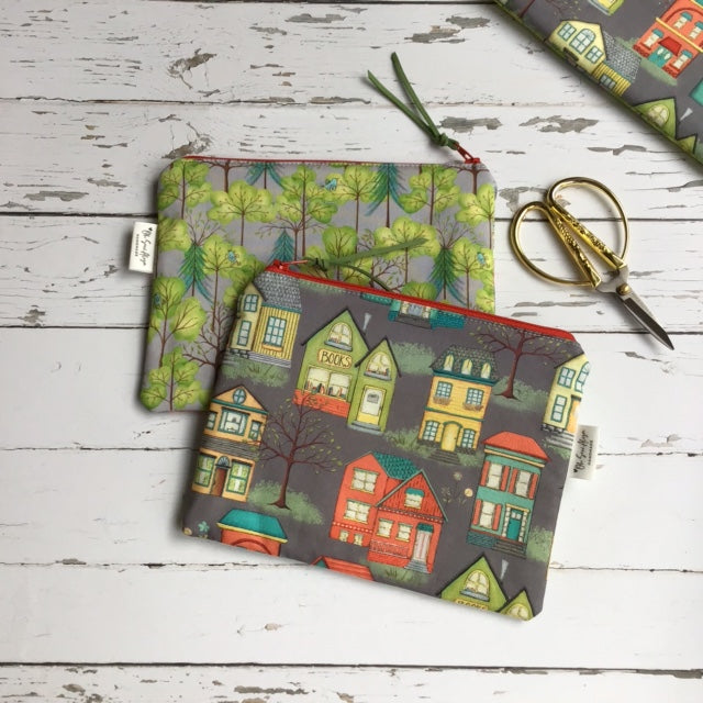 Autumn Village Large Notions Pouch