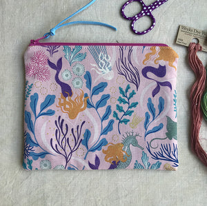 Pink Mermaids Notions Pouch