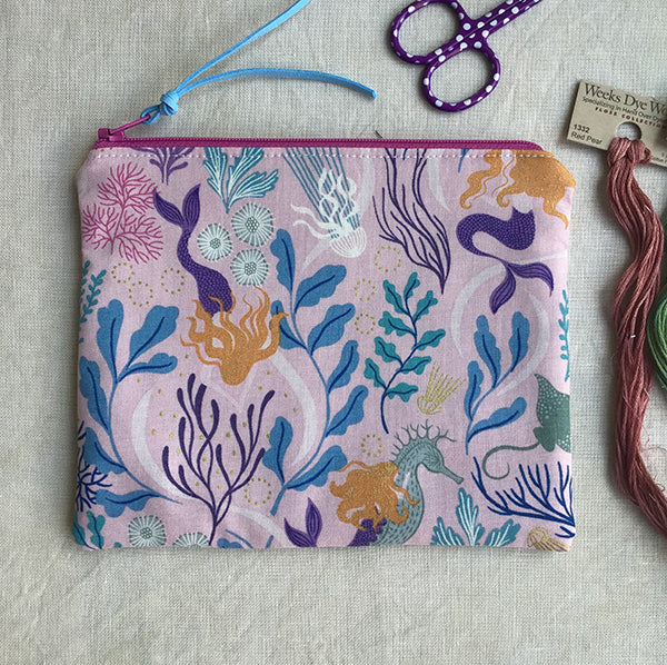 Pink Mermaids Notions Pouch